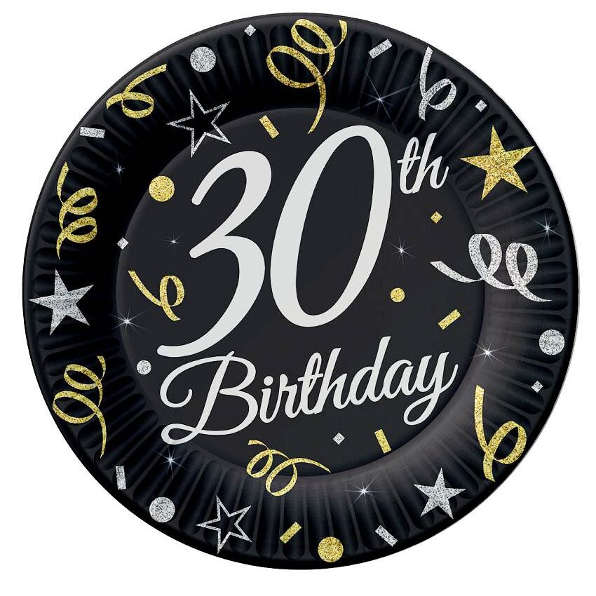  Πιάτα γλυκού 30th Birthday (6 τεμ)